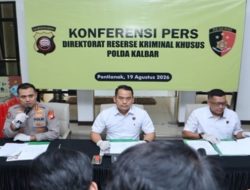 Polda Kalbar Kembali Ungkap Akitivitas Tambang Ilegal ,Amankan 13 Tersangka dan Sita 3,4 Kg Emas