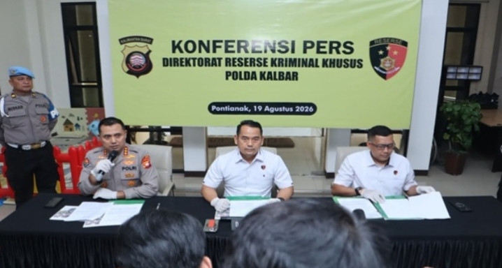 Polda Kalbar Kembali Ungkap Akitivitas Tambang Ilegal ,Amankan 13 Tersangka dan Sita 3,4 Kg Emas