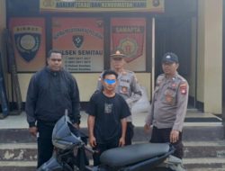 Pelaku Pencuri Sepeda Motor Asal Dari Sintang Diserahkan Warga ke Polsek Semitau