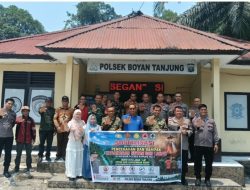 Tim Edukasi Gabungan Mabes  TNI-Polri Berikan Sosialisasi Pencegahan Karhutla di Boyan Tanjung