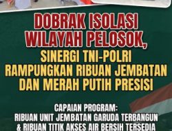 Dobrak Isolasi Wilayah Pelosok, Sinergi TNI-Polri Rampungkan Ribuan Jembatan Garuda dan Merah Putih Presisi