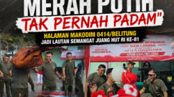 Kobarkan Slogan Merah Putih Tak Pernah Padam, Keluarga Besar Kodim 0414/Belitung Meriahkan HUT RI lewat Senam dan Lomba Tradisional
