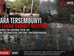 Bara Tersembunyi di Lahan Gambut Belitung: Sinergi TNI Kepung Titik Api demi Selamatkan Jantung Tanjungpandan