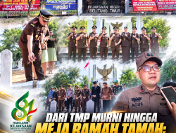 Dari TMP Murni hingga Meja Ramah Tamah; Langkah Kompak Kejari Beltim dan Forkopimda di Hari Lahir Kejaksaan ke-81