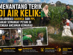 Menantang Terik di Aik Kelik : Kolaborasi Babinsa dan PPL Bakar Semangat Petani di Tengah Ancaman Kemarau