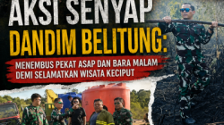 Aksi Senyap Dandim Belitung: Menembus Pekat Asap dan Bara Malam demi Selamatkan Wisata Keciput