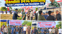 Kawal Pilkades Serentak, Dandim 0414/Belitung Turun Langsung Cek Kesiapan TPS
