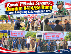 Kawal Pilkades Serentak, Dandim 0414/Belitung Turun Langsung Cek Kesiapan TPS