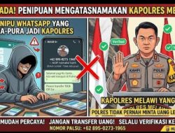Waspada Penipuan, Nomor WhatsApp Mengatasnamakan Kapolres Melawi Beredar