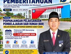 Pembelajaran dari Rumah (BDR) Diperpanjang, Disdikbud Kapuas Hulu Utamakan Keselamatan Warga Satuan Pendidikan
