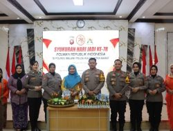 Kapolres Melawi Hadiri Syukuran Hari Jadi Polwan Polri ke-78