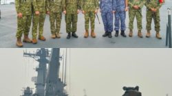 Kapal JMSDF JS Kunisaki Tiba di Kalimantan Barat, Dukungan Jepang Untuk Penanganan Karhutla Siap Dioperasionalkan
