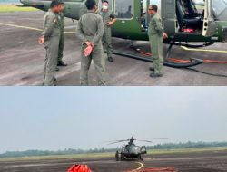 Pendinginan Karhutla di Sepan Tonak, Helikopter Bell 412 Dikerahkan