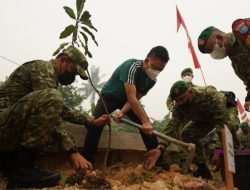 TNI dan Pemkot Pontianak Dorong Kepedulian Lingkungan Menanam Pohon