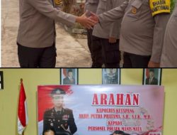 Kapolres Ketapang Kunjungi Polsek Manis Mata, Tekankan Pengabdian Dan Kedekatan Dengan Masyarakat