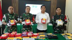 Danrem 121/Abw Serahkan Barang Bukti Belasan Kilogram Sabu Hasil Penggagalan di Perbatasan RI-Malaysia ke BNNP Kalbar