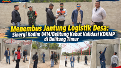 Menembus Jantung Logistik Desa: Sinergi Kodim 0414/Belitung Kebut Validasi KDKMP di Belitung Timur