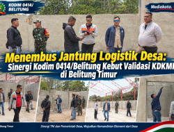Menembus Jantung Logistik Desa: Sinergi Kodim 0414/Belitung Kebut Validasi KDKMP di Belitung Timur