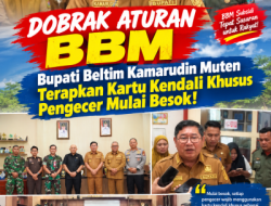 Dobrak Aturan BBM, Bupati Beltim Kamarudin Muten Terapkan Kartu Kendali Khusus Pengecer Mulai Besok!