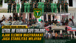 Sambangi Koramil Membalong, Letkol Inf Rahman Safii Tanjung Ajak Elemen Masyarakat Jaga Stabilitas Wilayah