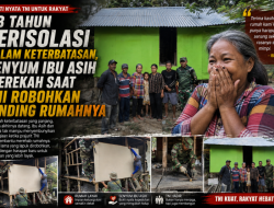 13 Tahun Terisolasi dalam Keterbatasan, Senyum Ibu Asih Merekah Saat TNI Robohkan Dinding Rumahnya