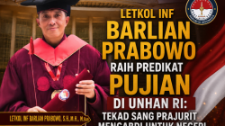 Letkol Inf Barlian Prabowo Raih Predikat Pujian di Unhan RI: Tekad Sang Prajurit Mengabdi untuk Negeri