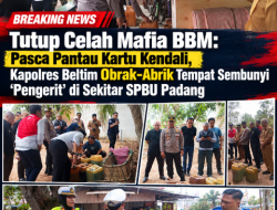 Tutup Celah Mafia BBM: Pasca Pantau Kartu Kendali, Kapolres Beltim Obrak-Abrik Tempat Sembunyi ‘Pengerit’ di Sekitar SPBU Padang