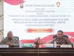 Polres Melawi Perkuat Pemahaman Hukum Personel Melalui Sosialisasi UU Nomor 5 Tahun 2026