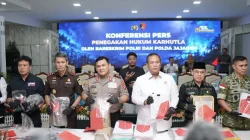 Konferensi Pers Penegakkan Hukum Karhutla, Polda Kalbar Tangani 68 Kasus Perorangan dan 33 Kasus Korporasi