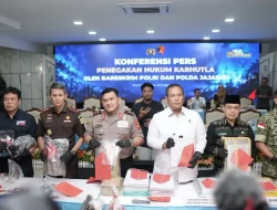 Konferensi Pers Penegakkan Hukum Karhutla, Polda Kalbar Tangani 68 Kasus Perorangan dan 33 Kasus Korporasi