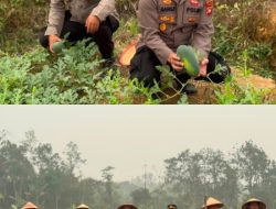 Terus Dorong Jajaran Perkuat Ketahanan Pangan, Polres Melawi Sulat Lahan Tidur Jadi Area Produktif