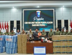 Kodam XII/Tpr Terima Bantuan 100 Unit Mesin Pompa Alkon dari BRI Peduli