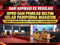 Dari Aspirasi Ke Regulasi: DPRD Dan Pemkab Beltim Gelar Paripurna Maraton, Bupati Kamarudin Muten Serahkan 3 Raperda Krusial