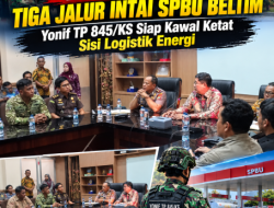 Mata Digital Tiga Jalur Intai SPBU Beltim, Yonif TP 845/KS Siap Kawal Ketat Sisi Logistik Energi