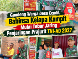 Gandeng Warga Desa Cendil, Babinsa Kelapa Kampit Mulai Tebar Jaring Penjaringan Prajurit TNI-AD 2027